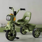 Robo Face Tricycle for Kids (2–5 Yrs) – Music, Lights & Storage Basket - [UAE]