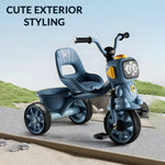 Robo Face Tricycle for Kids (2–5 Yrs) – Music, Lights & Storage Basket - [UAE]