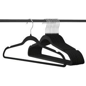 50-Pack Ultra-Thin Velvet Hangers – Non-Slip, Space-Saving Clothes Hangers with 360° Swivel Hook - [UAE]