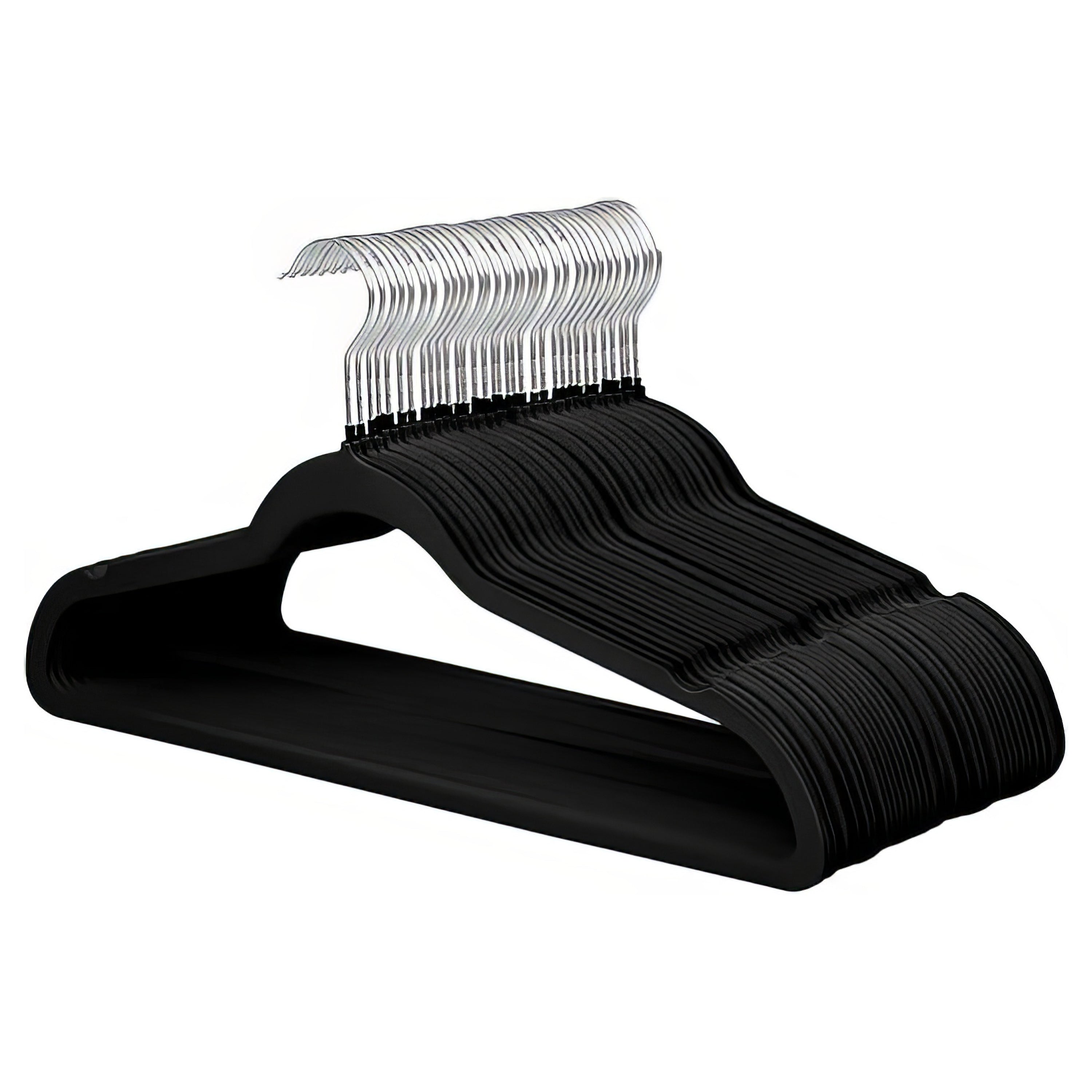 50-Pack Ultra-Thin Velvet Hangers – Non-Slip, Space-Saving Clothes Hangers with 360° Swivel Hook - [UAE]