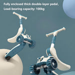 Kids 3-Wheel Scooter: Foldable 2-in-1 Sit/Stand | LED Wheels | Adjustable | Ages 3+ - [UAE]