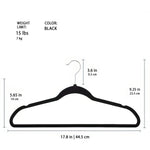 50-Pack Ultra-Thin Velvet Hangers – Non-Slip, Space-Saving Clothes Hangers with 360° Swivel Hook - [UAE]