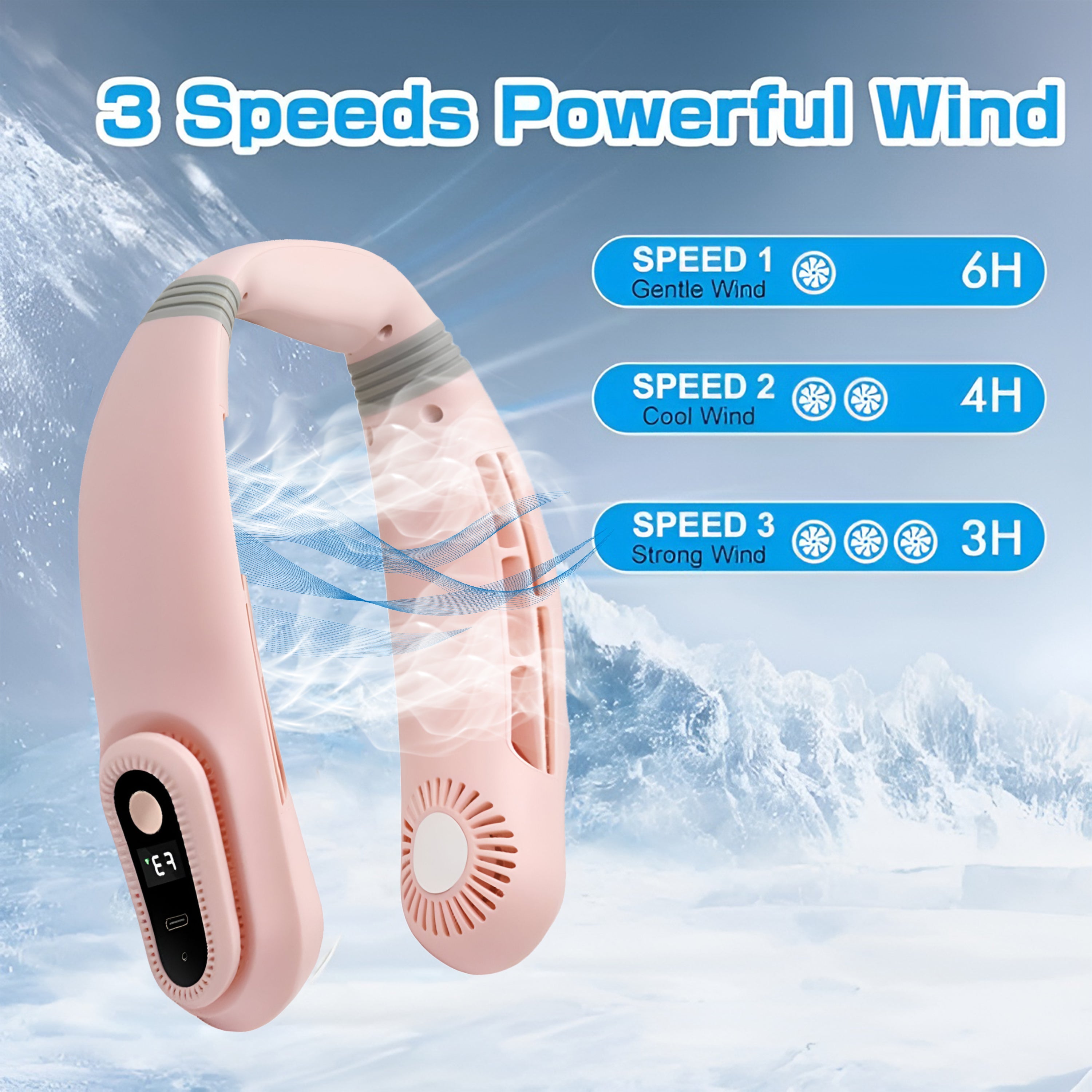 Portable Neck Fan - مروحة الرقبة المحمولة - My Store